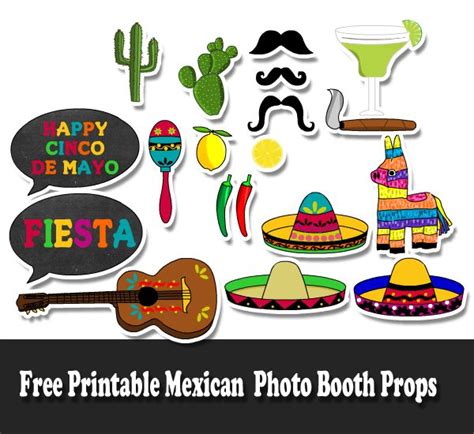Free Printable Fiesta Photo Booth Props